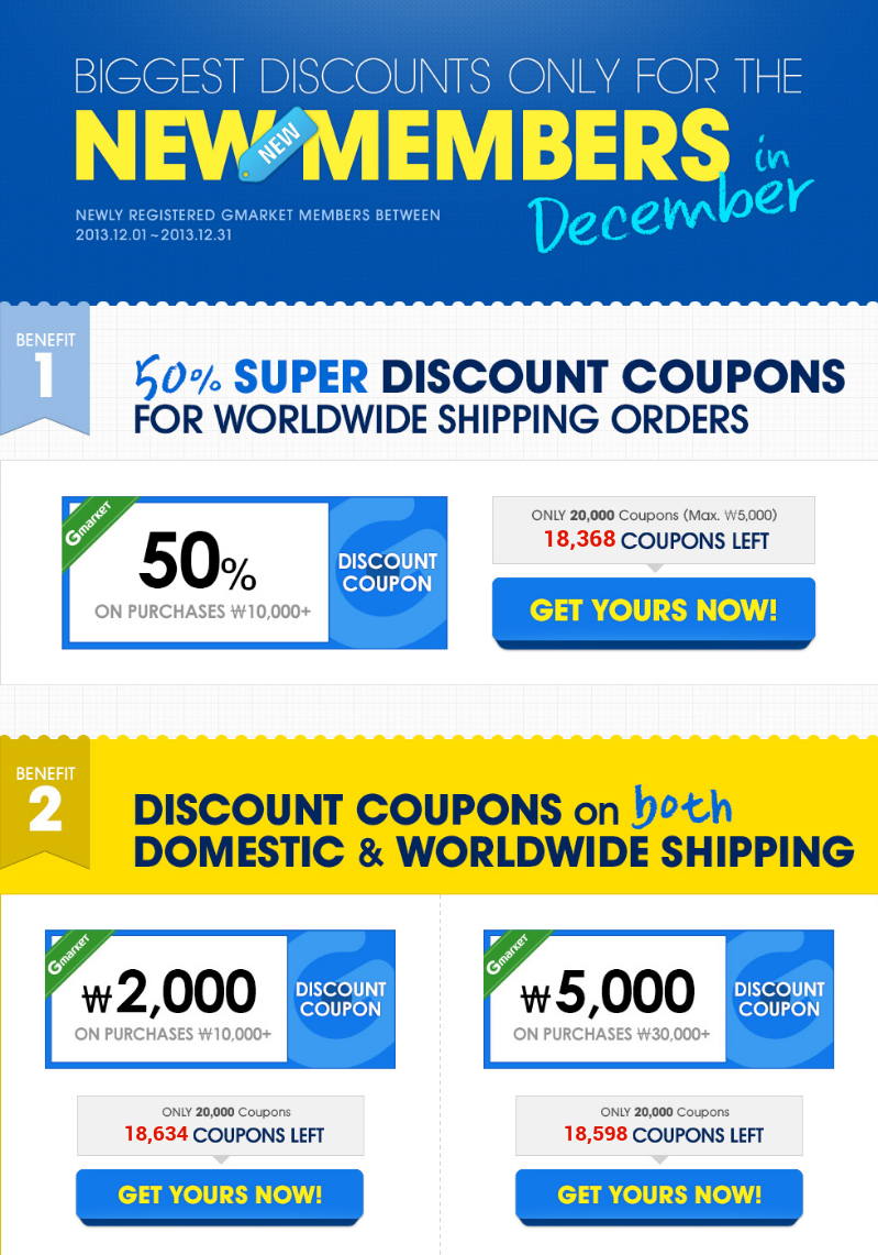 Gmarket Event Coupons