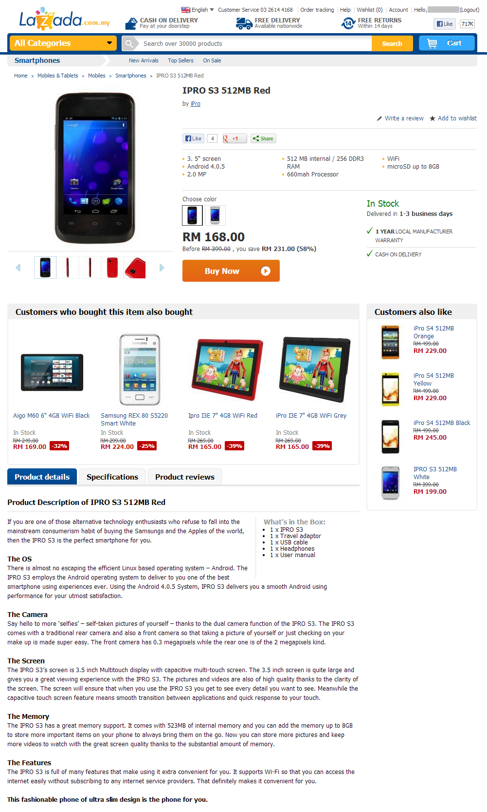 Lazada iPro S3 the Best Cheap Smartphone