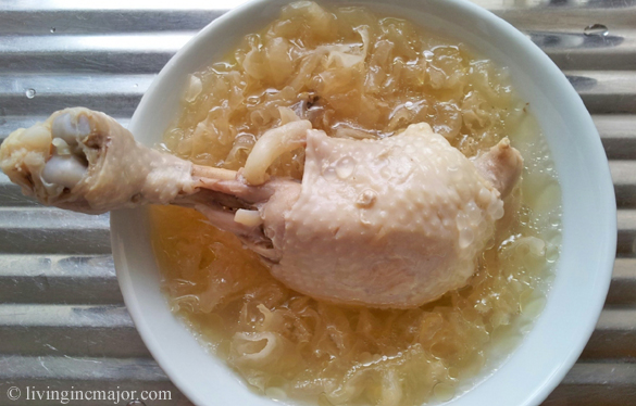 Chinese White Fungus Chicken Soup