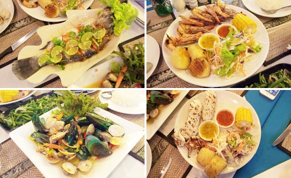 Andaman Thai Restaurant - Fish, Prawns, Clams and Mussels, Squid, Vegetables